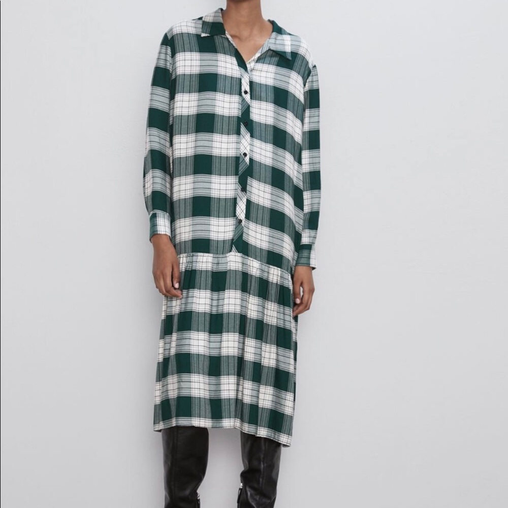 Zara plaid dress